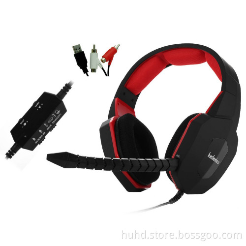 Multi-functions game consoles gaming headset for PC PS4 PS3 Xbox 360 Xbox one gaming headphone with mic & LED logo lighting